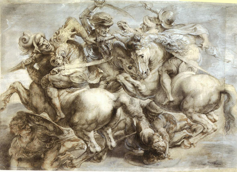 The Battle of Anghiari by Leonardo da Vinci